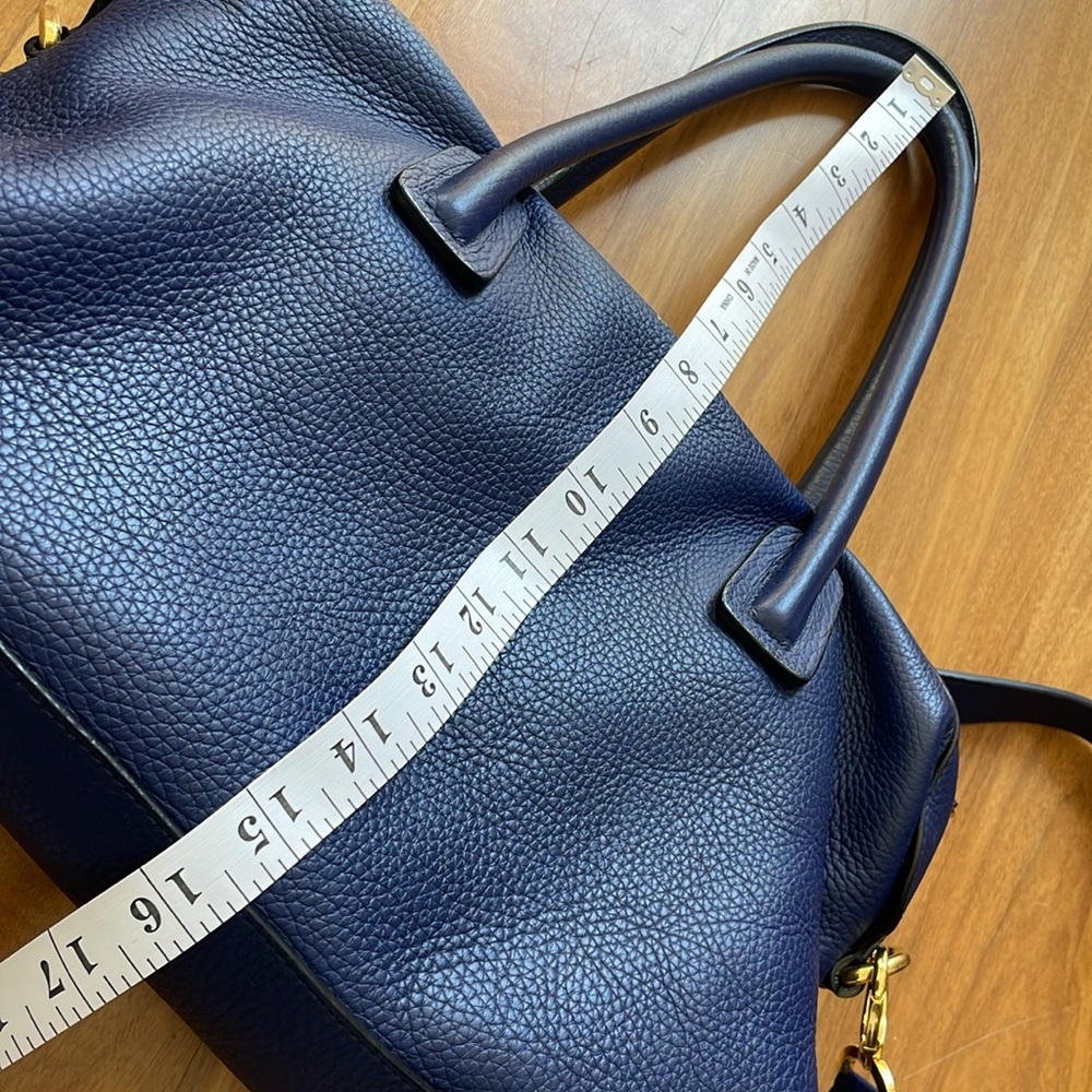Blue Maiyet Small Satchel travel bag with crossbody strap - Picture 16 of 16